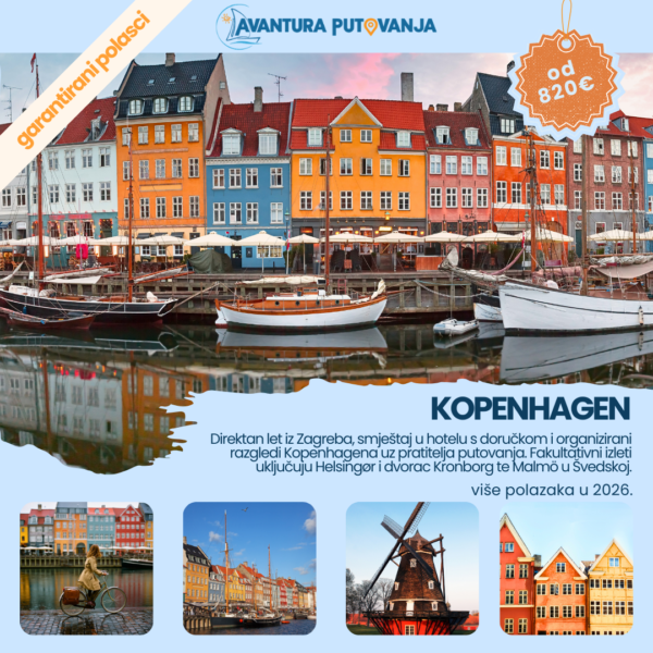 Kopenhagen, garantirani polasci kroz više datuma u 2026.